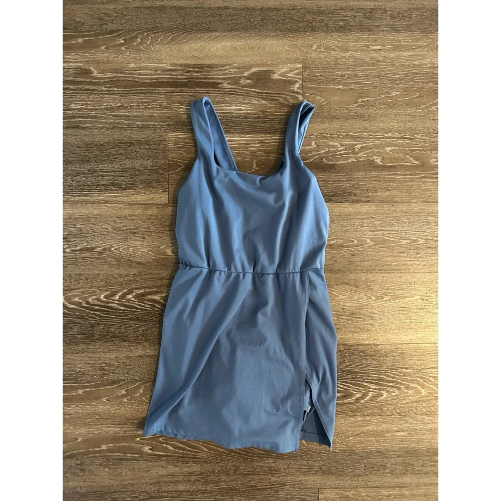 All in Motion Blue Athletic Mini Dress With Built in Shorts - Picture 2 of 12